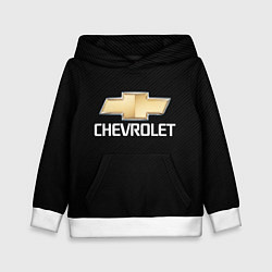 Толстовка-худи детская CHEVROLET, цвет: 3D-белый