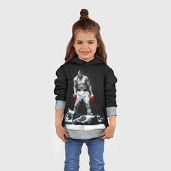 Толстовка-худи детская Muhammad Ali, цвет: 3D-меланж — фото 2