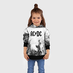 Толстовка-худи детская ACDC, цвет: 3D-черный — фото 2