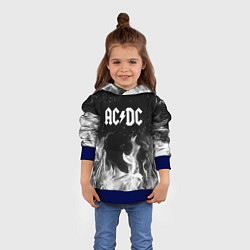 Толстовка-худи детская AC DC, цвет: 3D-синий — фото 2