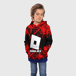 Толстовка-худи детская Roblox, цвет: 3D-синий — фото 2
