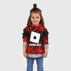 Толстовка-худи детская Roblox, цвет: 3D-меланж — фото 2