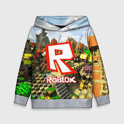 Толстовка-худи детская ROBLOX, цвет: 3D-меланж