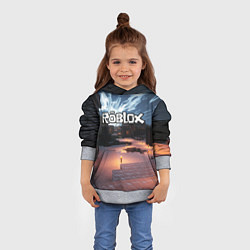 Толстовка-худи детская ROBLOX, цвет: 3D-меланж — фото 2