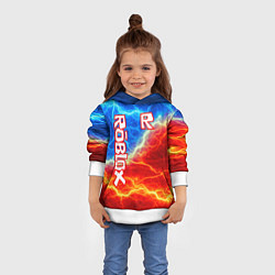 Толстовка-худи детская ROBLOX, цвет: 3D-белый — фото 2