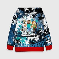 Толстовка-худи детская Minecraft Майнкрафт, цвет: 3D-красный