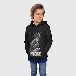 Толстовка-худи детская Manny Pacquiao, цвет: 3D-синий — фото 2