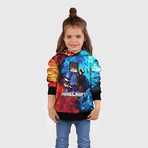 Детская толстовка Minecraft Майнкрафт / 3D-Черный – фото 4