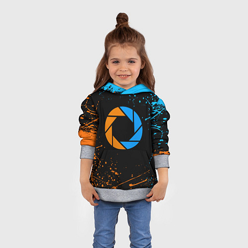 Детская толстовка PORTAL / 3D-Меланж – фото 4