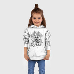 Толстовка-худи детская QUEEN, цвет: 3D-белый — фото 2