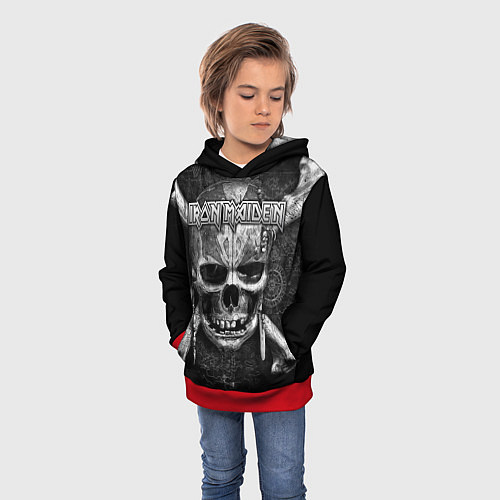 Детская толстовка Iron Maiden / 3D-Красный – фото 3