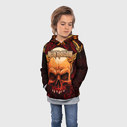 Толстовка-худи детская Iron Maiden, цвет: 3D-меланж — фото 2
