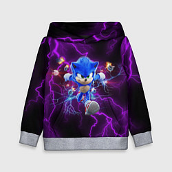 Толстовка-худи детская SONIC, цвет: 3D-меланж