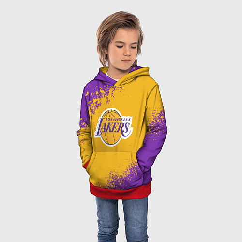 Детская толстовка LA LAKERS KOBE BRYANT / 3D-Красный – фото 3