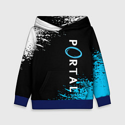 Толстовка-худи детская PORTAL, цвет: 3D-синий