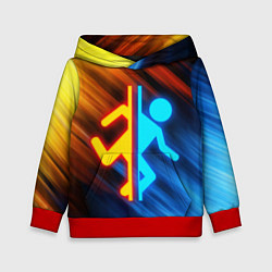 Толстовка-худи детская PORTAL, цвет: 3D-красный