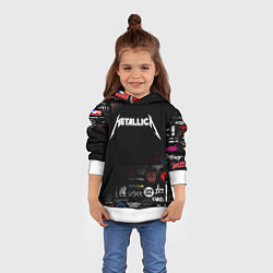Толстовка-худи детская Metallica, цвет: 3D-белый — фото 2