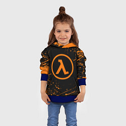 Толстовка-худи детская HALF-LIFE, цвет: 3D-синий — фото 2