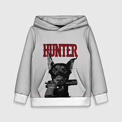 Толстовка-худи детская HUNTER, цвет: 3D-белый