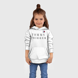 Толстовка-худи детская Tommy Hilfiger , Tommy trigger, цвет: 3D-белый — фото 2