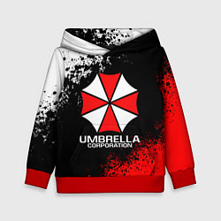 Толстовка-худи детская RESIDENT EVIL UMBRELLA, цвет: 3D-красный