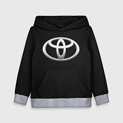 Толстовка-худи детская Toyota carbon, цвет: 3D-меланж