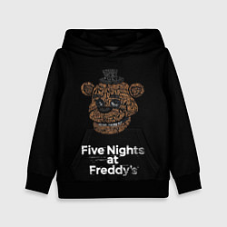 Толстовка-худи детская FIVE NIGHTS AT FREDDYS, цвет: 3D-черный