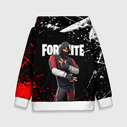 Толстовка-худи детская FORTNITE IKONIK, цвет: 3D-белый