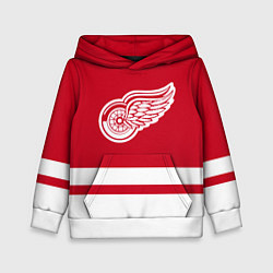 Толстовка-худи детская Детройт Ред Уингз, цвет: 3D-белый