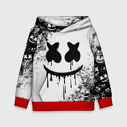 Толстовка-худи детская Marshmello, цвет: 3D-красный