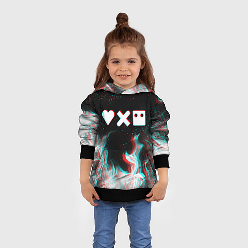 Детская толстовка LOVE DEATH ROBOTS LDR / 3D-Черный – фото 4
