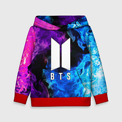 Толстовка-худи детская BTS, цвет: 3D-красный