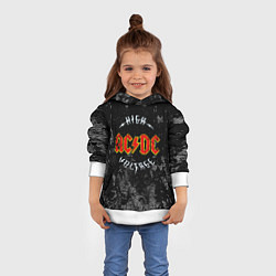 Толстовка-худи детская ACDC, цвет: 3D-белый — фото 2