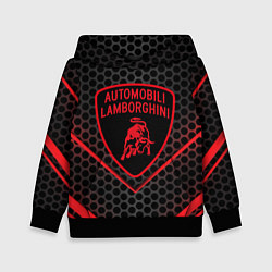 Толстовка-худи детская Lamborghini, цвет: 3D-черный