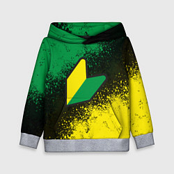 Толстовка-худи детская JDM LOGO, цвет: 3D-меланж