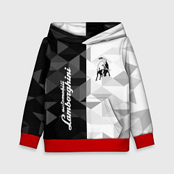 Толстовка-худи детская Lamborghini, цвет: 3D-красный