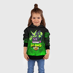 Толстовка-худи детская BRAWL STARS VIRUS 8-BIT, цвет: 3D-черный — фото 2