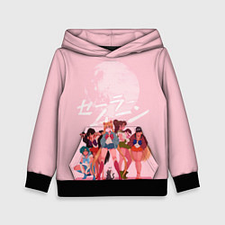 Толстовка-худи детская PINK SAILOR MOON, цвет: 3D-черный