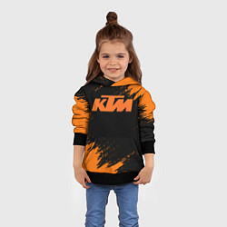 Толстовка-худи детская KTM, цвет: 3D-черный — фото 2