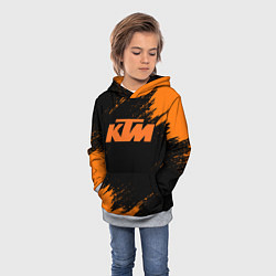 Толстовка-худи детская KTM, цвет: 3D-меланж — фото 2