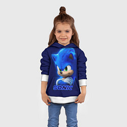 Толстовка-худи детская SONIC, цвет: 3D-белый — фото 2