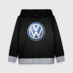 Толстовка-худи детская Volkswagen Logo, цвет: 3D-меланж