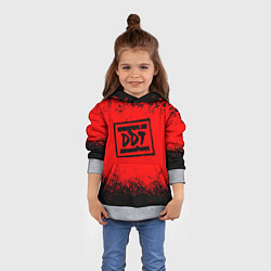 Толстовка-худи детская ДДТ Лого, цвет: 3D-меланж — фото 2
