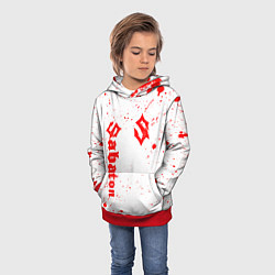 Толстовка-худи детская SABATON, цвет: 3D-красный — фото 2