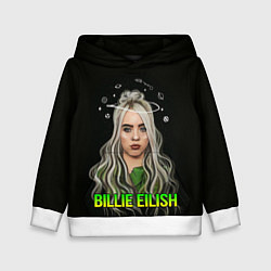 Толстовка-худи детская BILLIE EILISH, цвет: 3D-белый