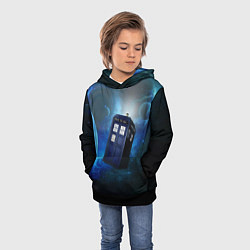Толстовка-худи детская ТАРДИС, цвет: 3D-черный — фото 2
