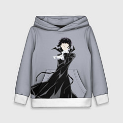 Толстовка-худи детская Ryuunosuke Akutagawa, цвет: 3D-белый
