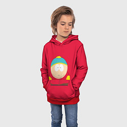 Толстовка-худи детская ЮЖНЫЙ ПАРК, цвет: 3D-красный — фото 2