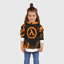 Толстовка-худи детская HALF-LIFE, цвет: 3D-белый — фото 2