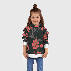 Толстовка-худи детская САКУРА, цвет: 3D-белый — фото 2
